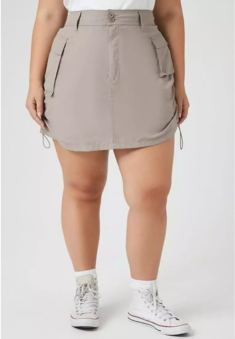 Buy FOREVER 21 Plus Size Drawstring Cargo Mini Skirt 2024 Online