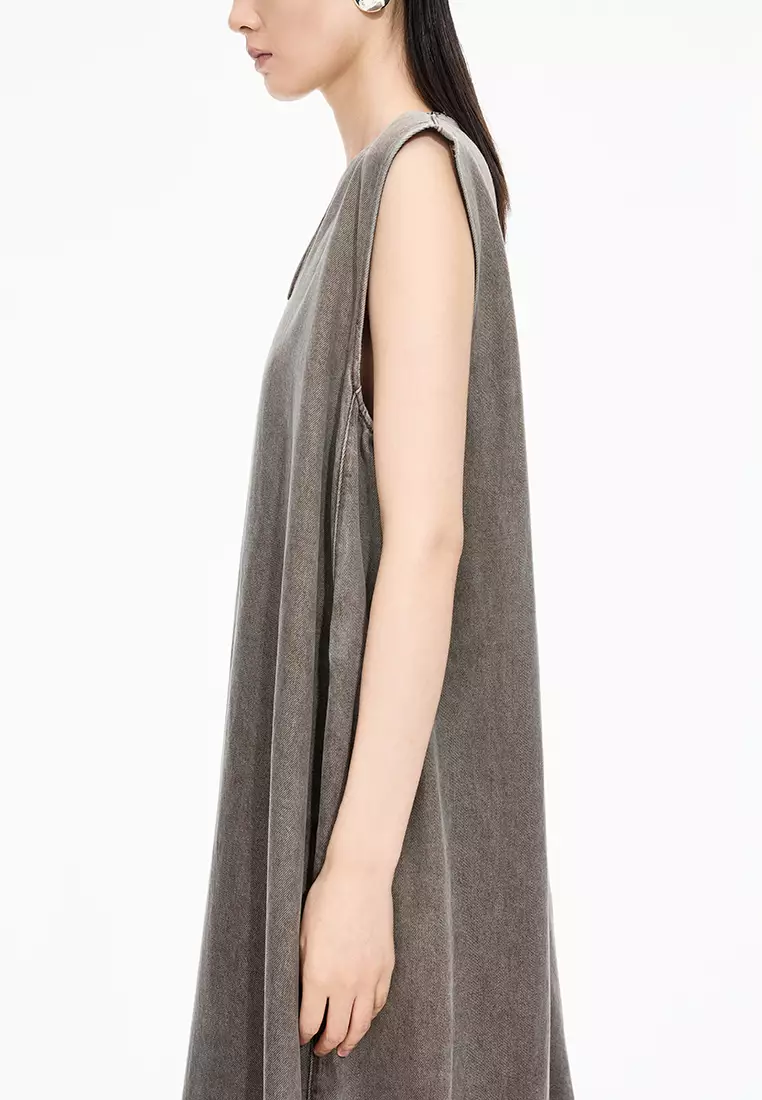 Colored Cow A-line Sleeveless Dress