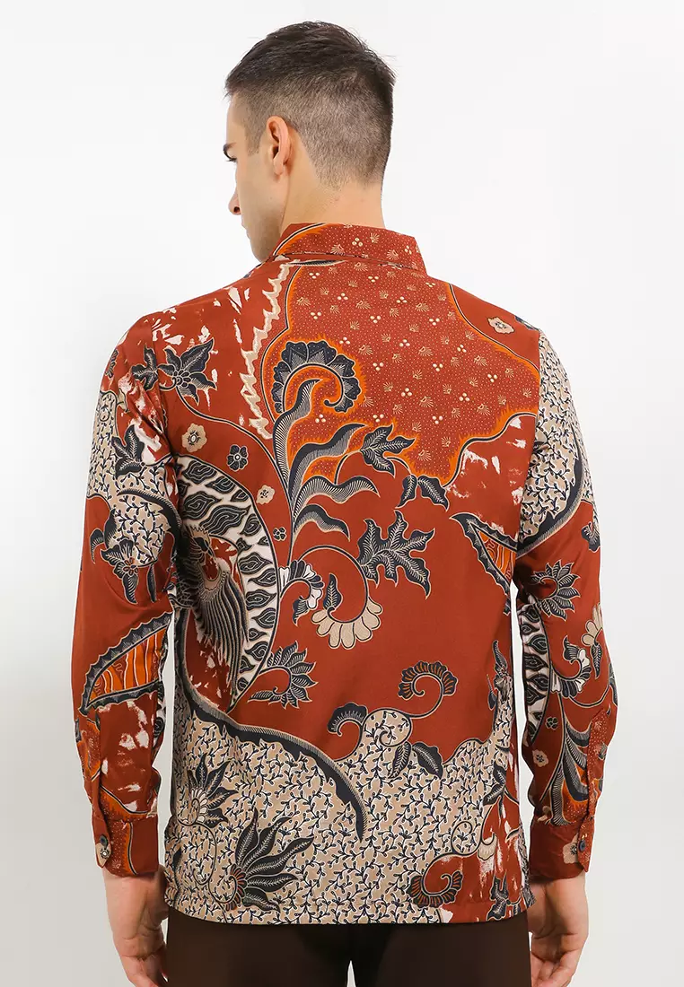 Garuda Kemeja Batik Exclusive Premium Pria Casual Modern Lengan Panjang