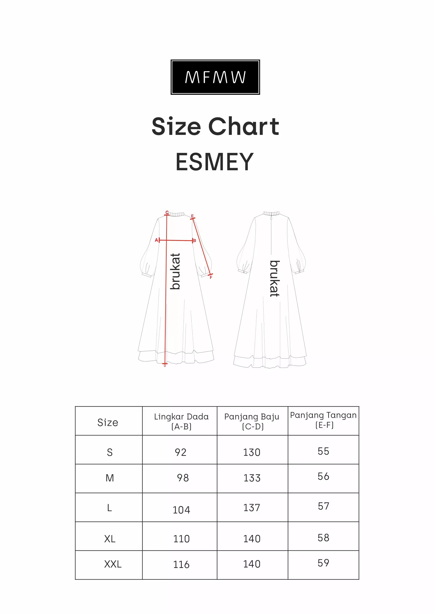 MFMW Esmey Dress Gamis Brukat Grey