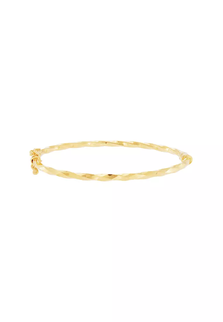 Buy HABIB HABIB Oro Italia 916 Yellow Gold Bangle GB88990222 2024