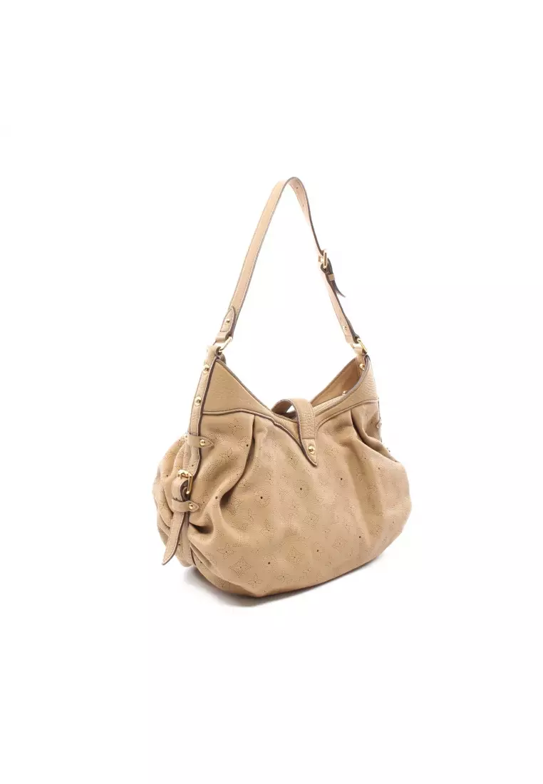 Louis Vuitton Beige Monogram Mahina Leather Large Hobo Louis