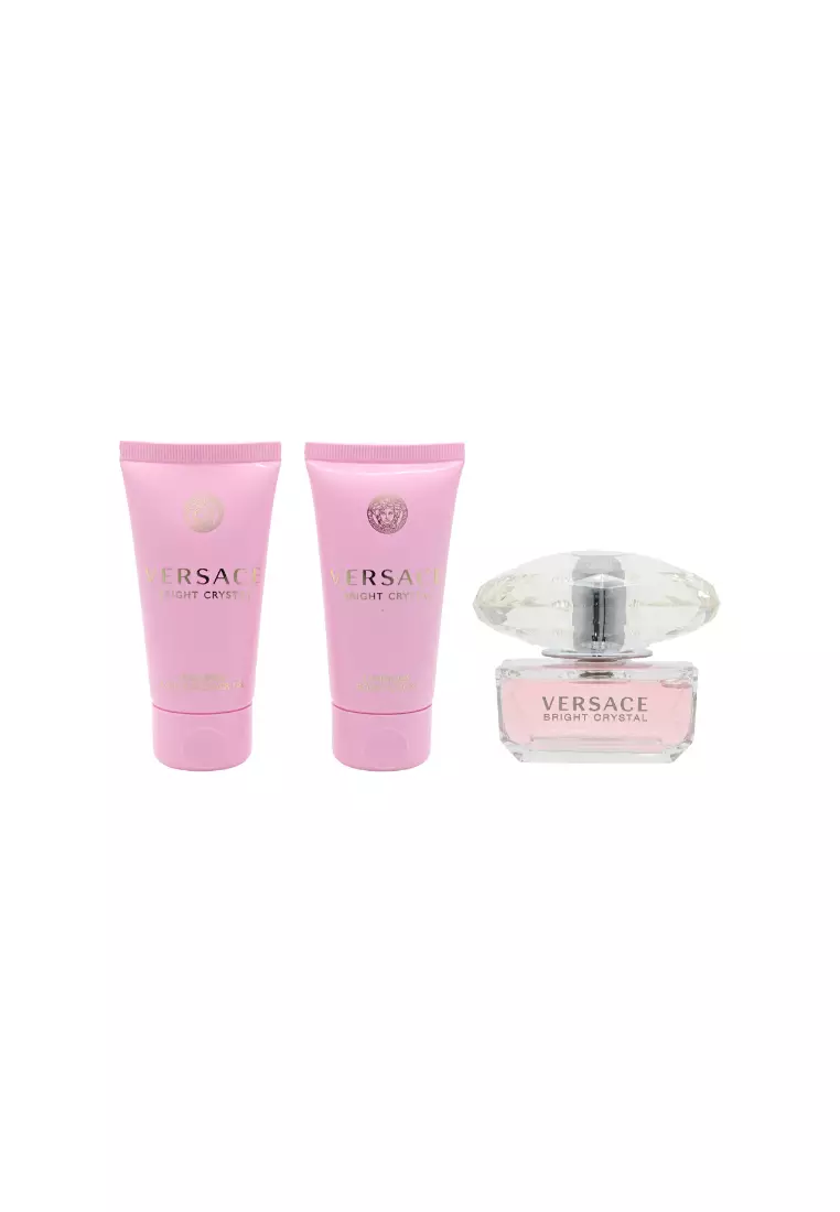 Versace Bright Crystal Eau de Toilette Set 3piece