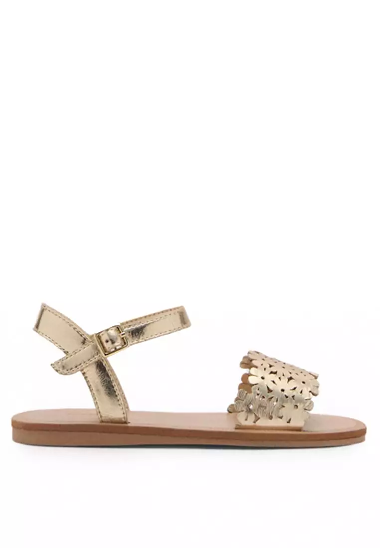 Discount on MANGO BABY  shoes - SKU: Sandals with Metallic Flower