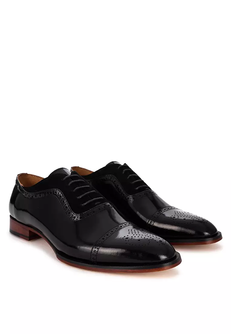 Bowman Black Captoe Oxford