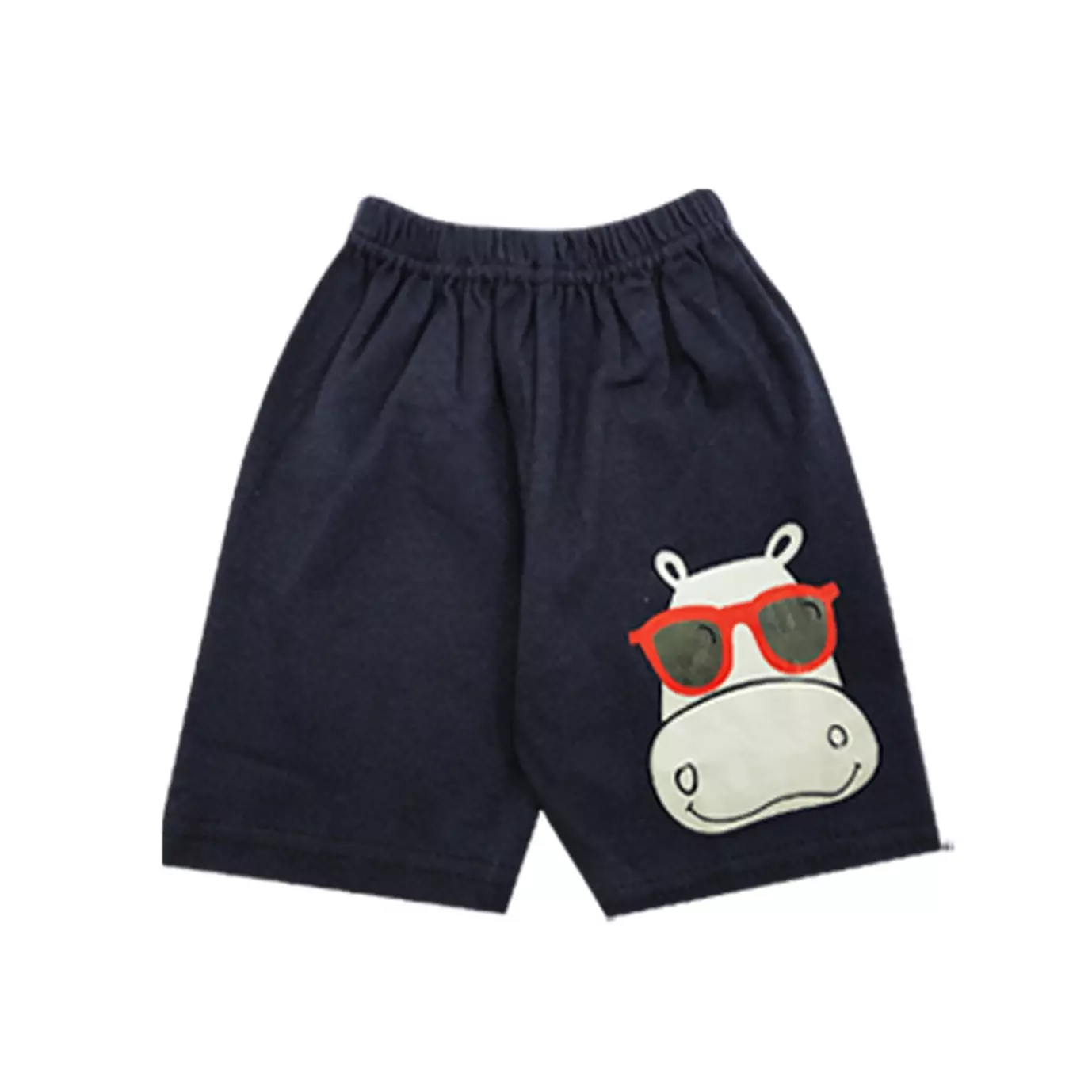 Wakakids Baju Bayi Anak Laki Laki Setelan Celana Kaos Usia 6 Bulan Hingga 12 Bulan Motif Hippo 3313 Navy