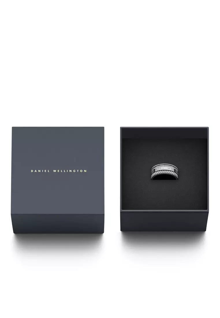 Elevation Ring Sliver - Unisex Ring - Couple Rings - Stainless steel Enamel Ring for Women and Men - DW Official
