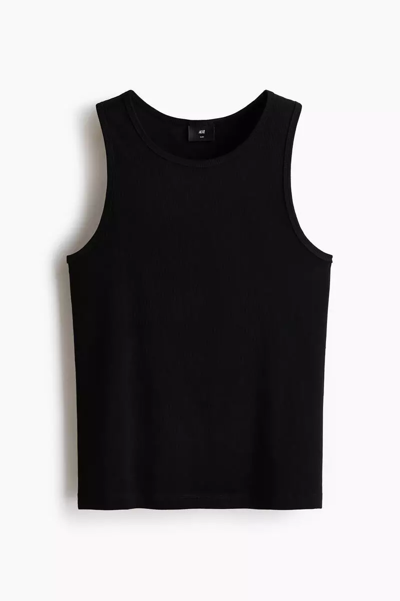 Slim Fit Ribbed vest top