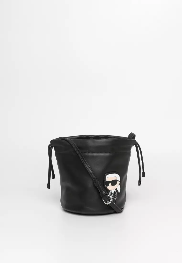 Karl Lagerfeld K/Monogram Jacquard Camera Bag - Black