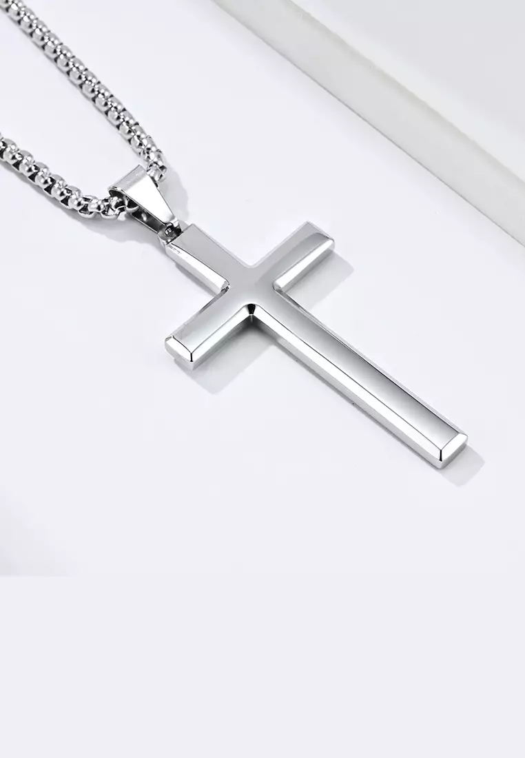 Titanium store cross pendant
