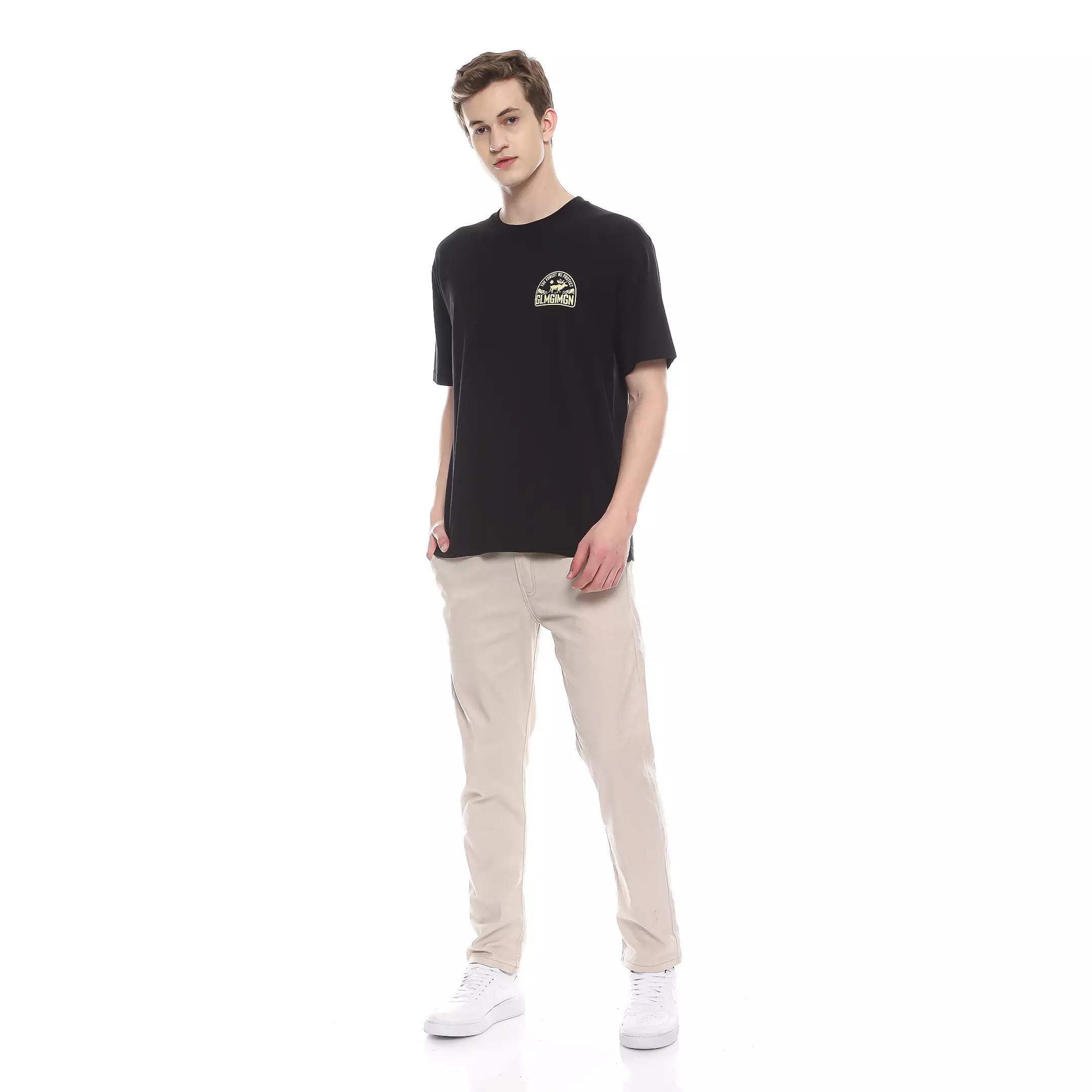 Kaos Design Forest Hitam Unisex