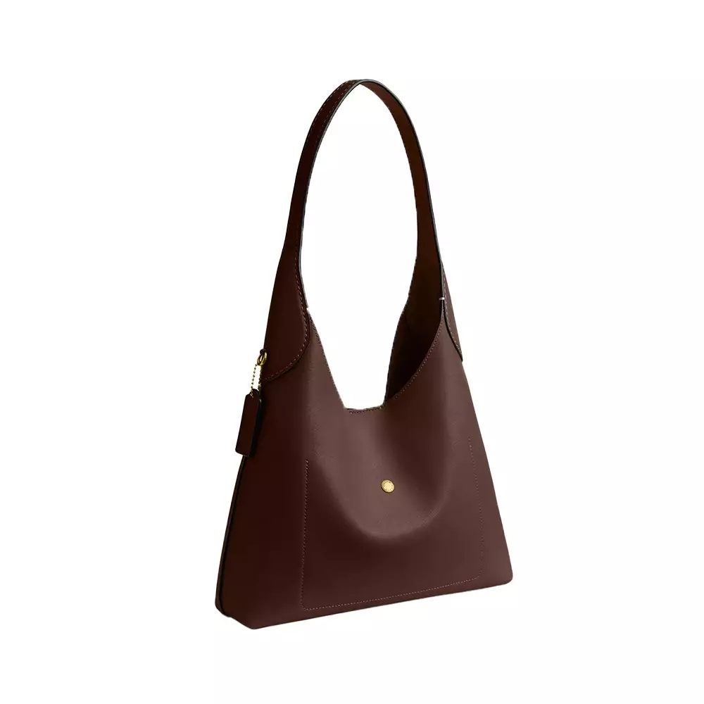 Brooklyn 28 Grained Leather Shoulder Bag Maple