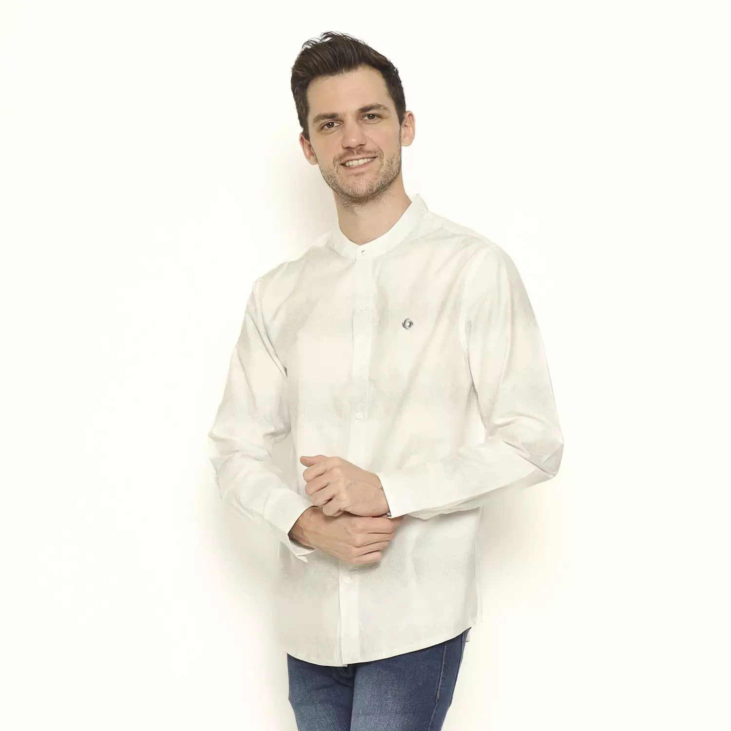 Voxfly Kemeja Lengan Panjang Pria Rhaye Koko Men Shirt Long Planet Surf