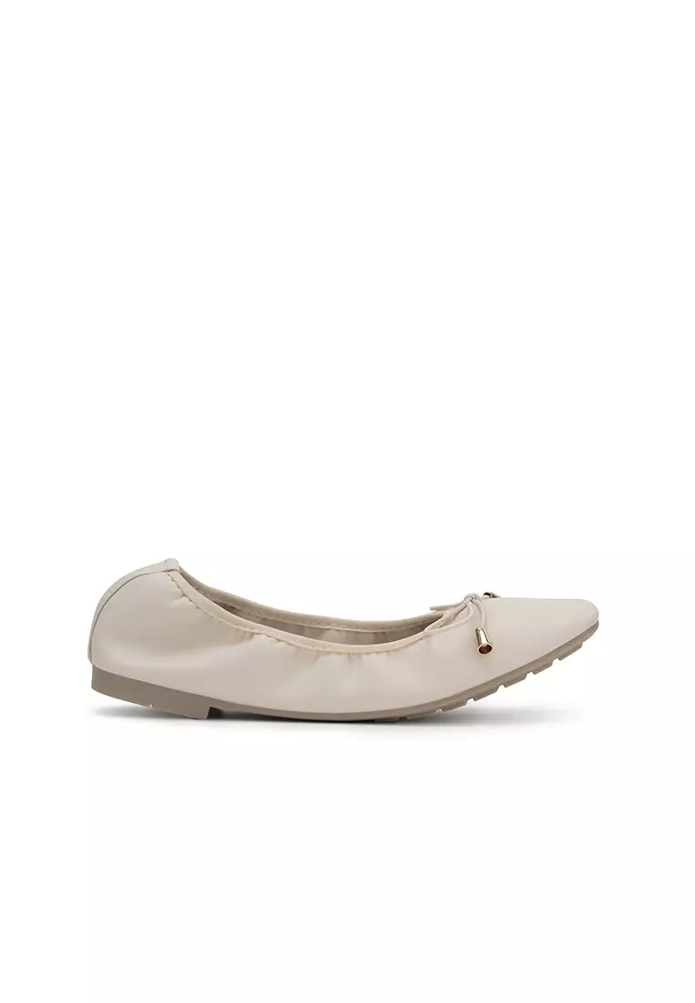 Discount on Nose  shoes - SKU: Bow Tie Flat Ballerina