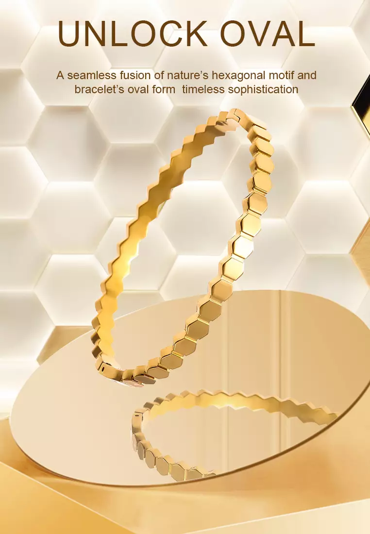 Gelang Wanita Titanium Anti Pudar Elegan Mewah Korea Gelang Cewek Hadiah COD