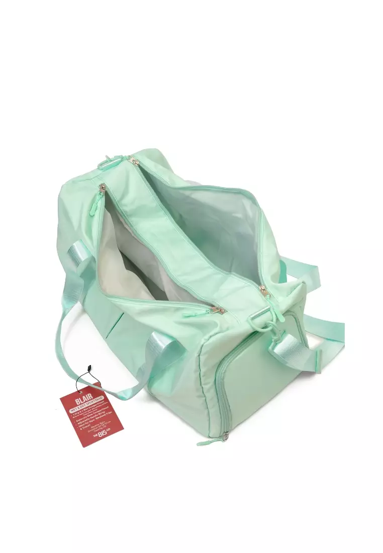 Blair Duffel Bag with Wet and Dry Compartment in Cyan