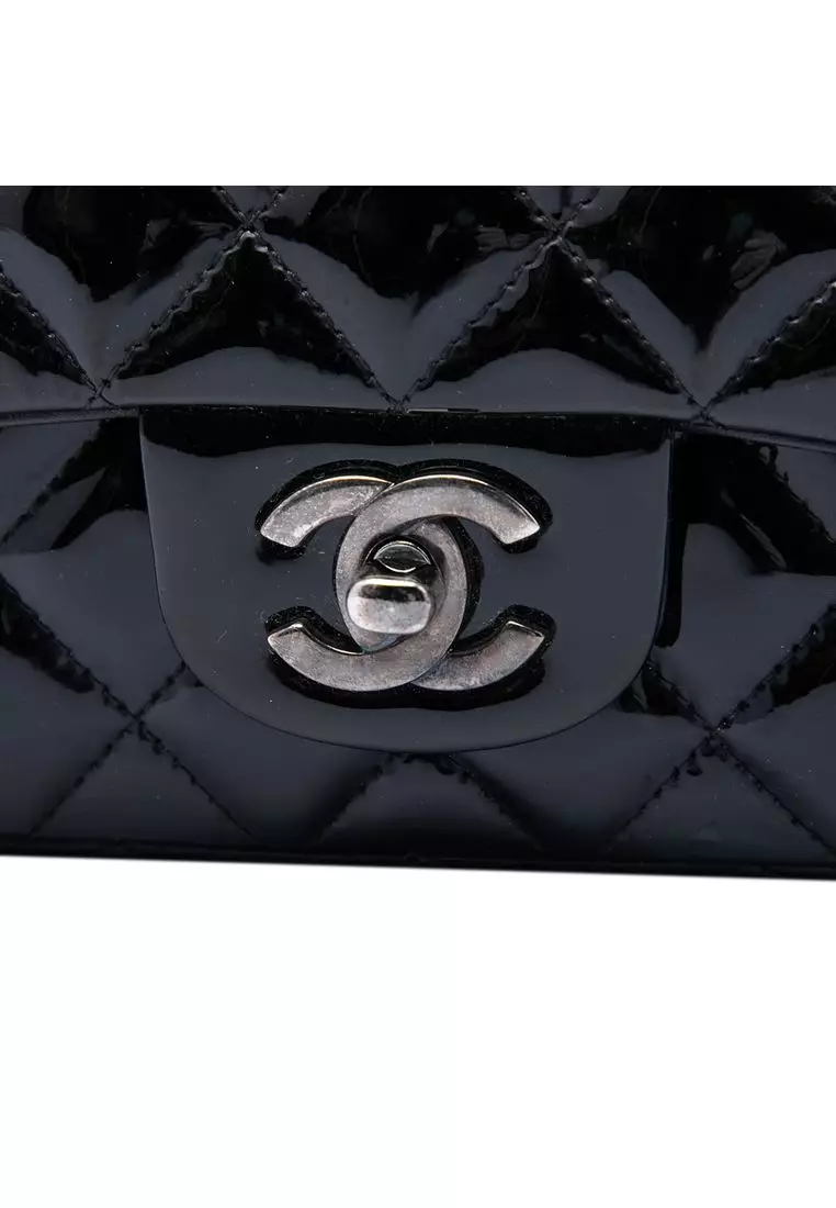 Pre-Loved Chanel Mini Rectangular Classic Patent Single Flap