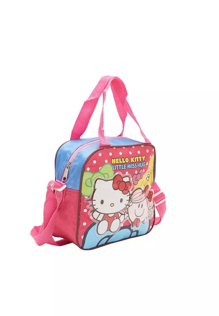 Sling Bag Hello Kitty and Little Miss Hug Fuchsia