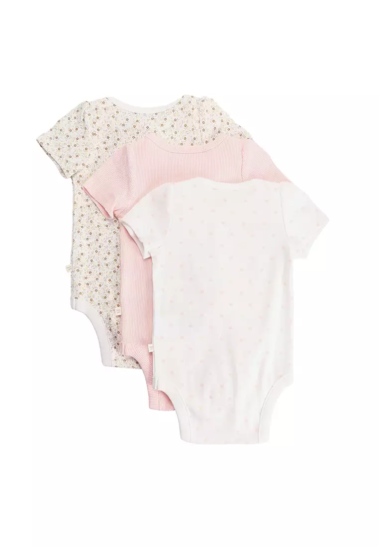 Buy GAP Multi Pink 3Pack Bodysuits 2024 Online ZALORA Singapore