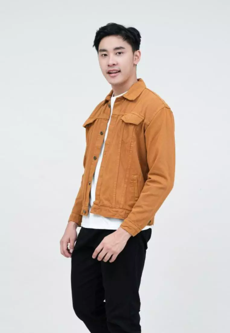 Jaket hot sale jeans mustard