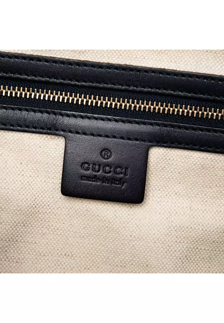 Pre-Loved Gucci Small Gg Canvas Web Joy Boston Bag