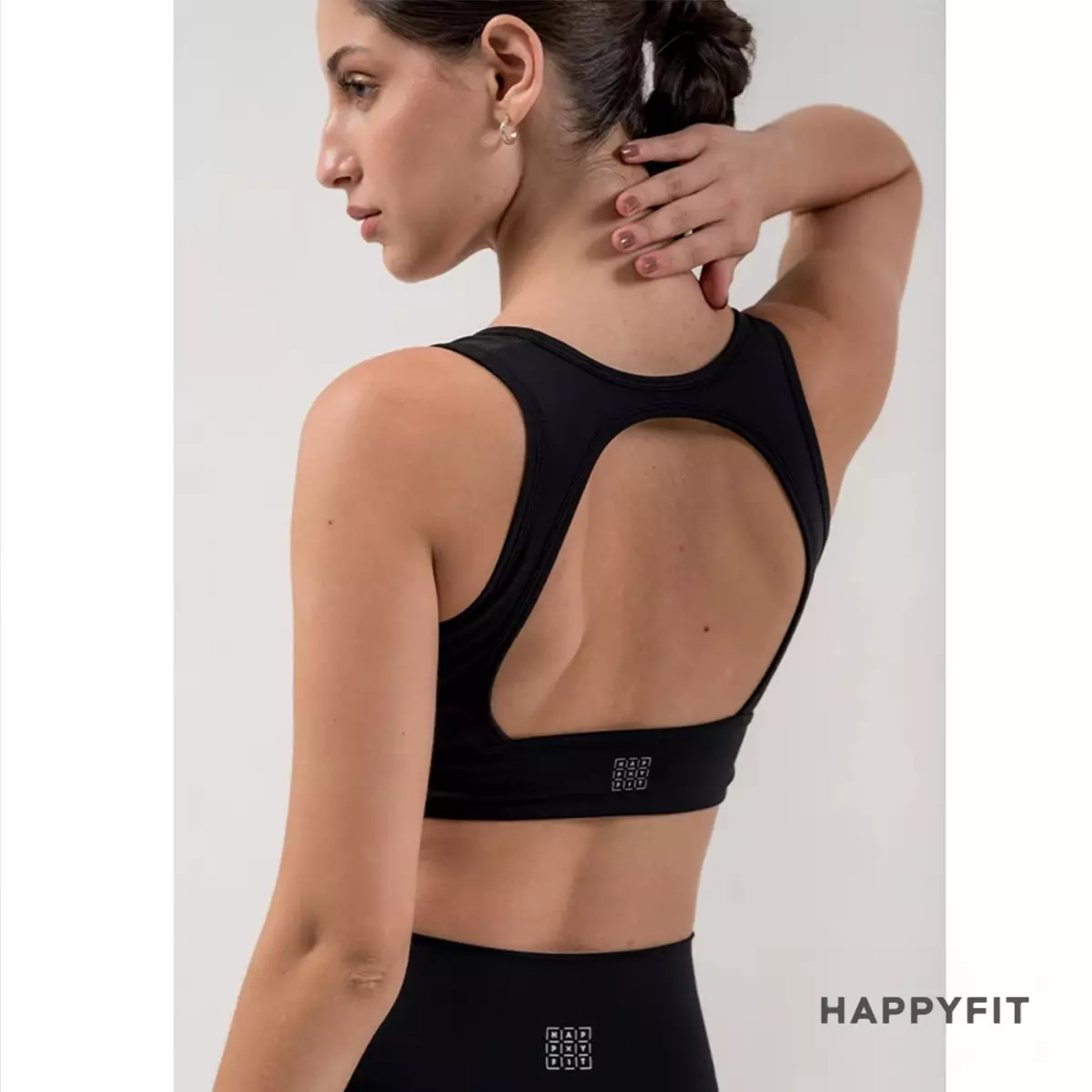 Happyfit Allure Mesh Sports Bra / Bra Olahraga Wanita - Black