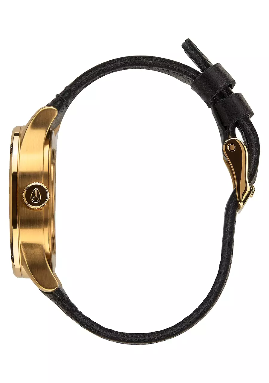 NIXON SENTRY 38 LEATHER GOLD/BLACK