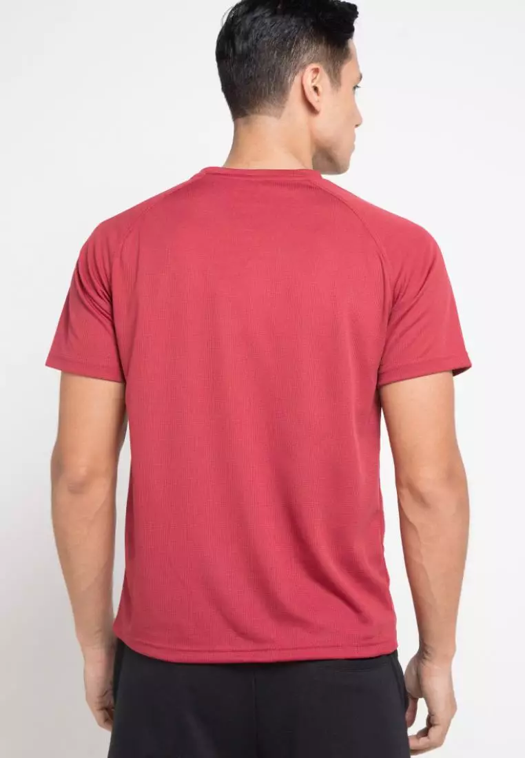 Td Active MS090 Raglan Merah Ati Kaos