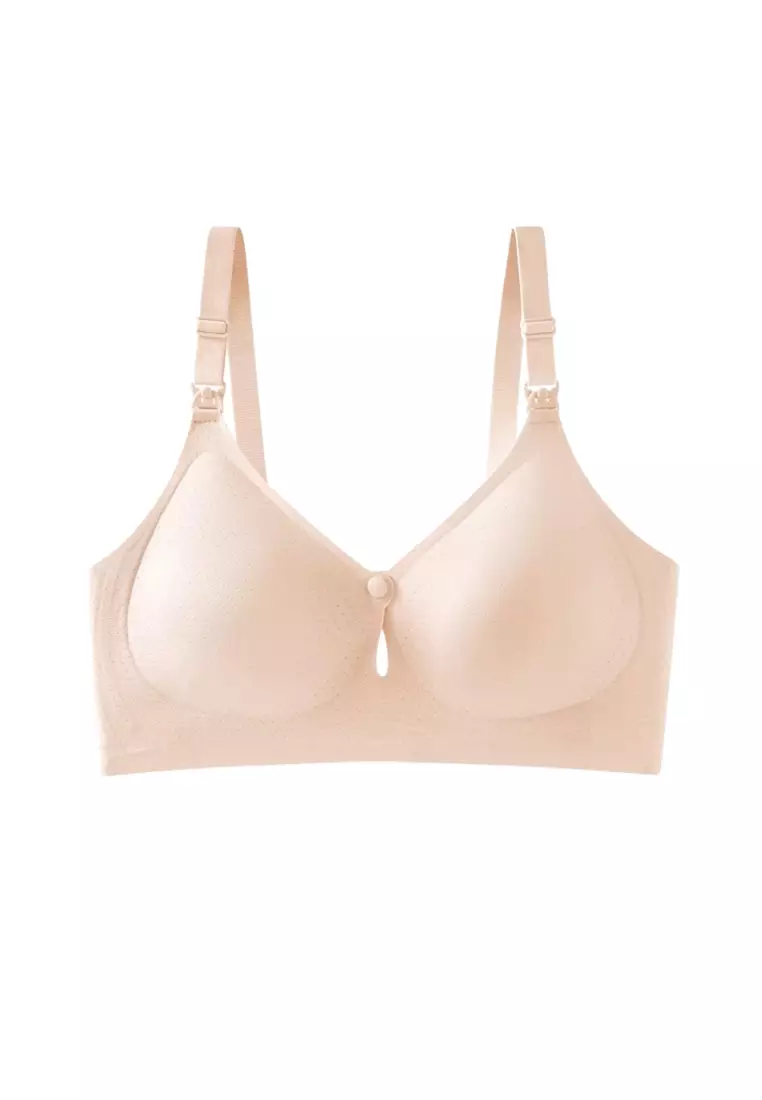 Premium Luna Seamless Nursing Bra in Nude