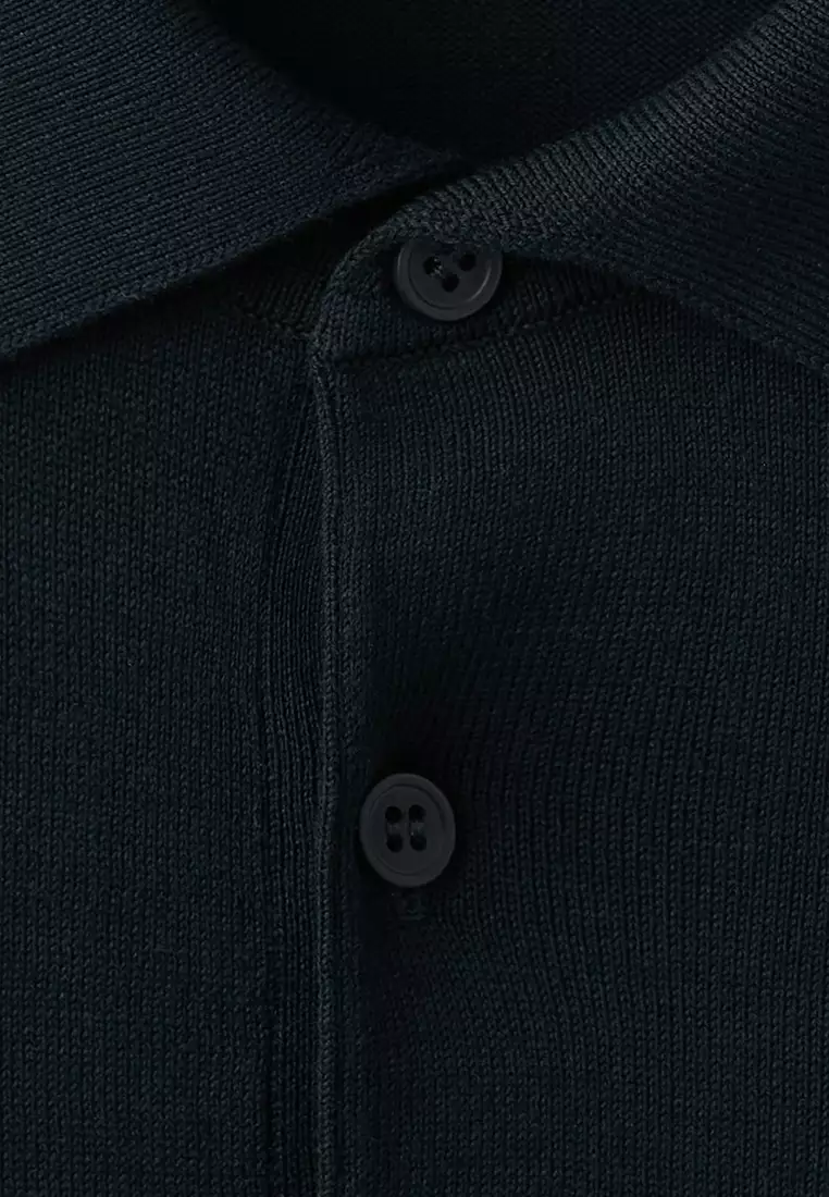 100% Cotton Fine-Knit Polo Shirt