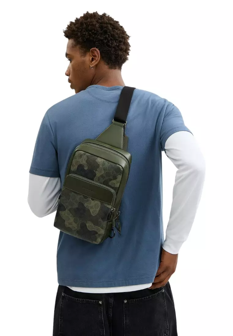 Mens Gotham Pack In Signature Camo Print - Green/Multi