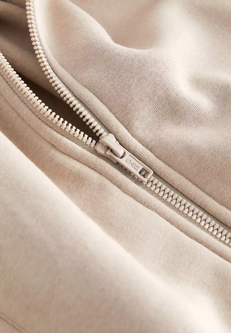 Oversized Zip Through Hoodie