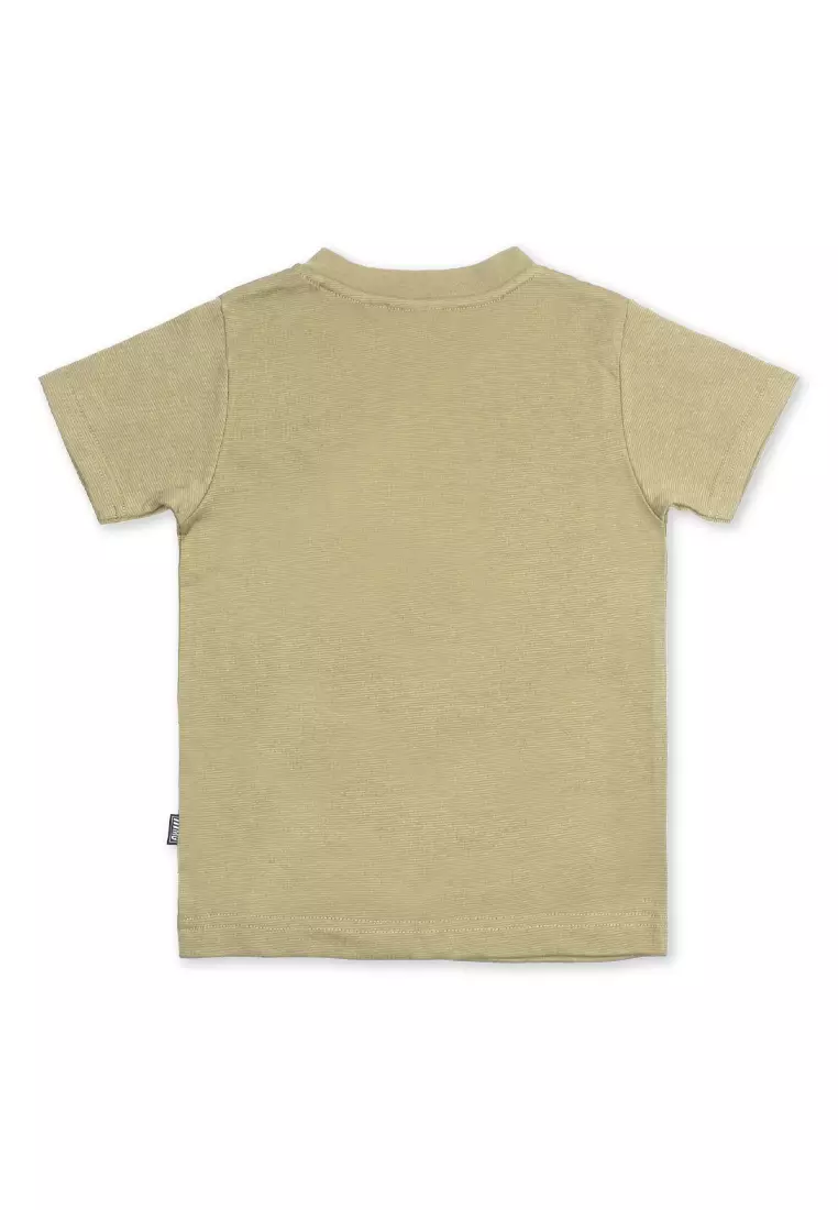 Boys Henley T-Shirt with Embroidery Details