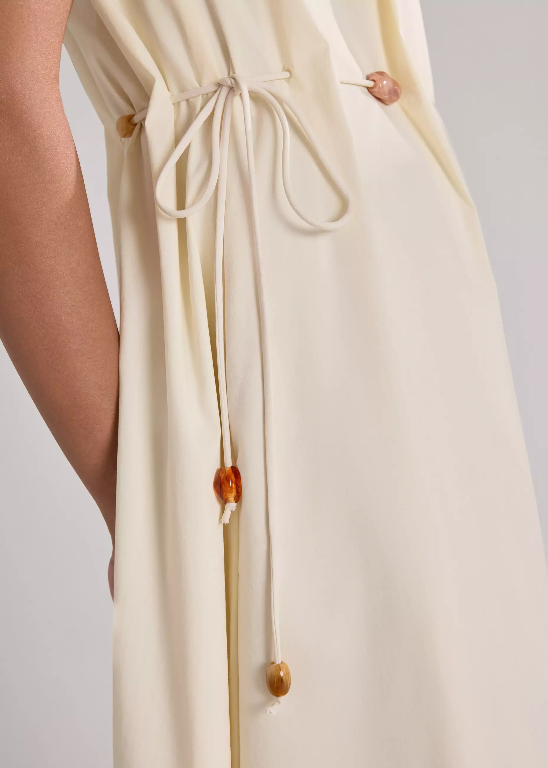 Dress Wanita - Coastal Beads Waist Tie Dress