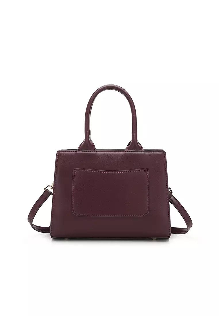 Women's Top Handle Bag / Sling Bag / Crossbody Bag / Shoulder Bag - Maroon