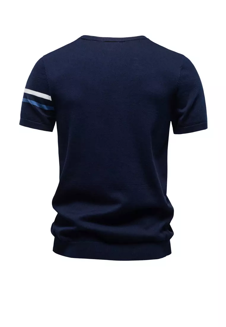 Pure Cotton Stripe T-Shirt AX-PSM8510