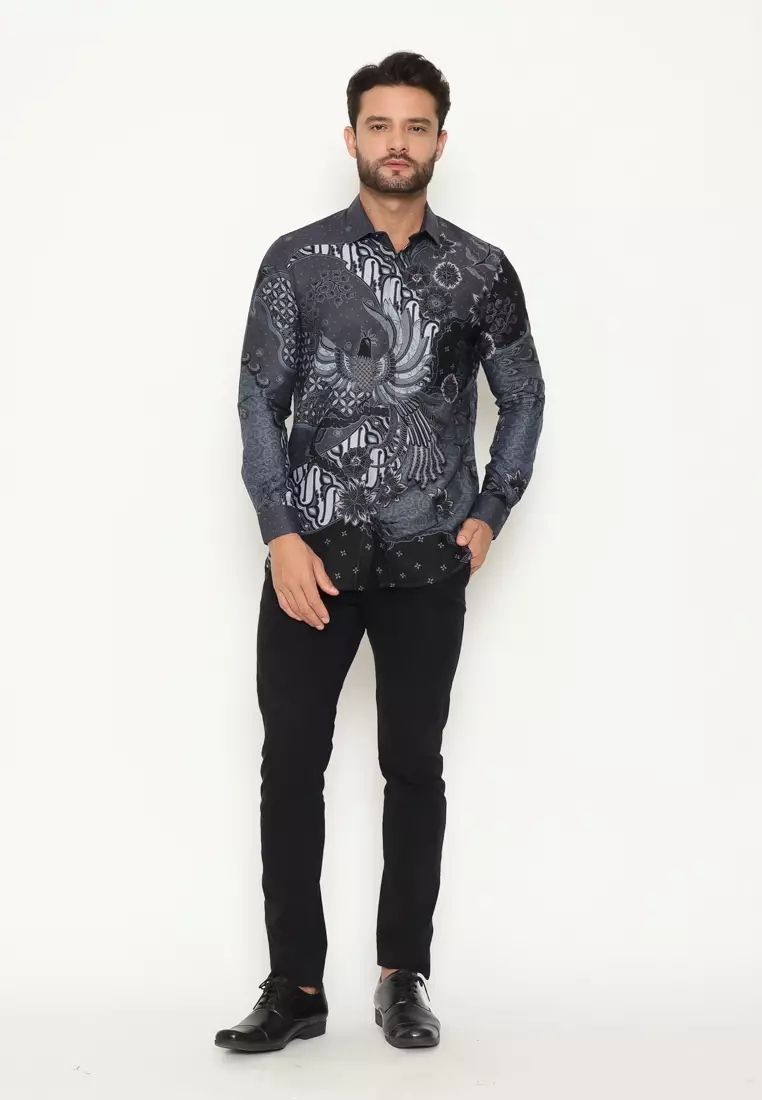 MAGINOT WIDYA Batik Pria Slim Fit Lengan Panjang