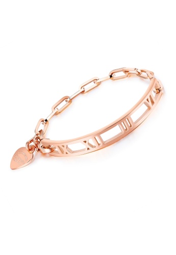 Air Jewellery gold Luxurious Sylvie Numerals Bracelet In Rose Gold 043A7AC3D11847GS_1