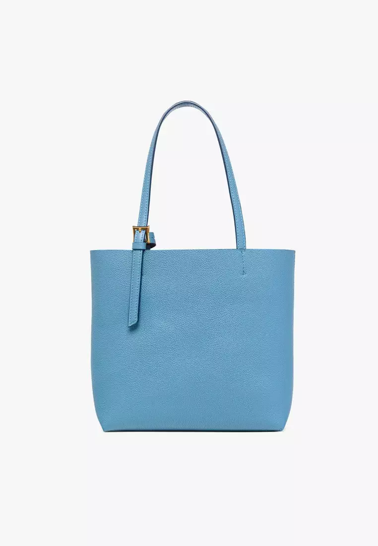 Himmel Shopper in Embossed Logo Leather