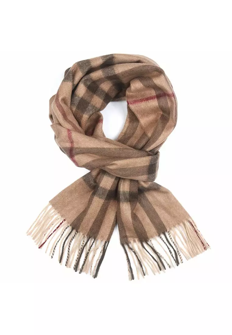 Burberry double online fringe scarf