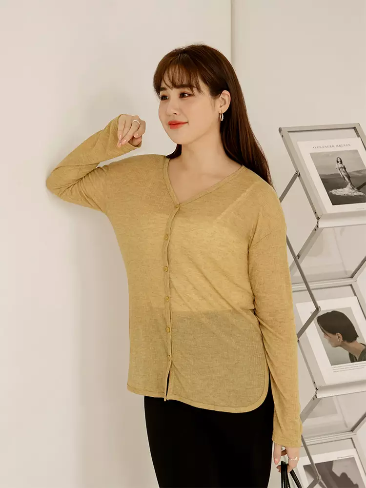 VIBALINA O-NECK L/S ZIPPER TOP