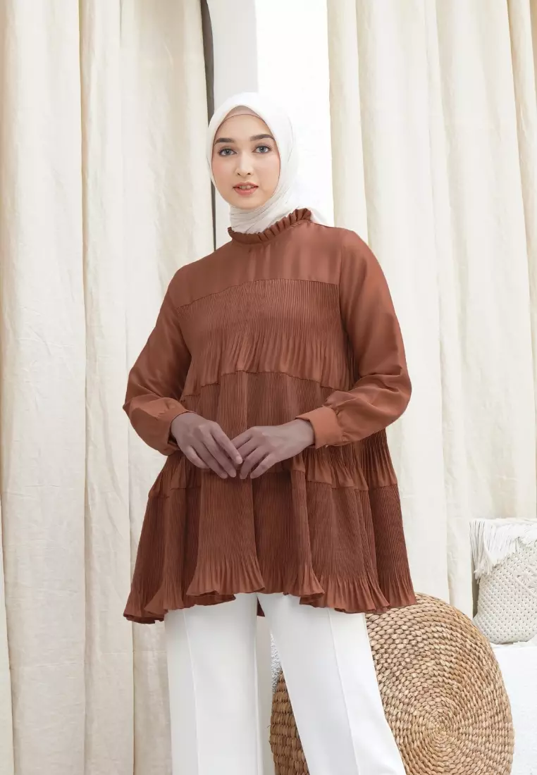 Cassie Blouse - Cocoa