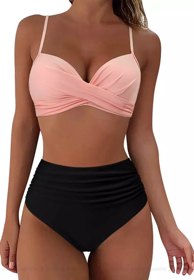 (2pcs)Sexy Suspender Bikini Swimsuit