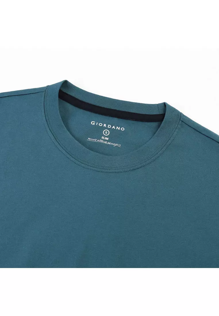 Buy GIORDANO Men's Cotton Plain Short Sleeve Tee 01022250 Online ... image.