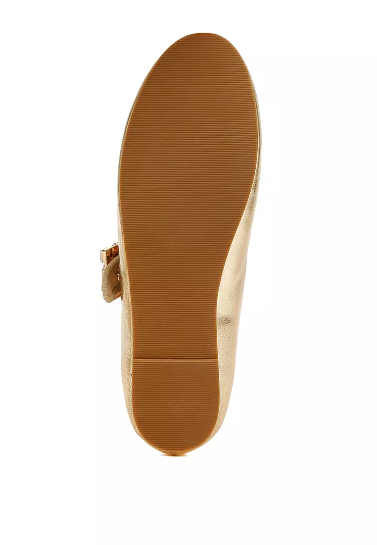 Bros Sandal Mary Jane Warna Emas