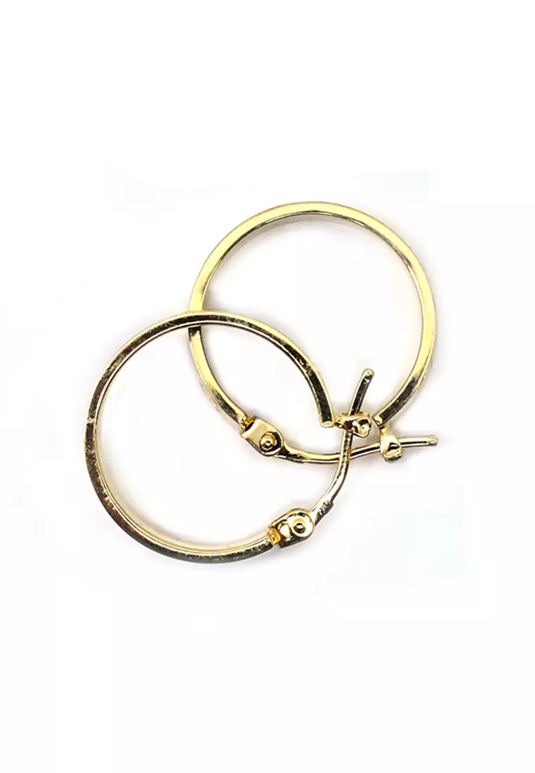 18K Italian Made Yellow Gold Earrings