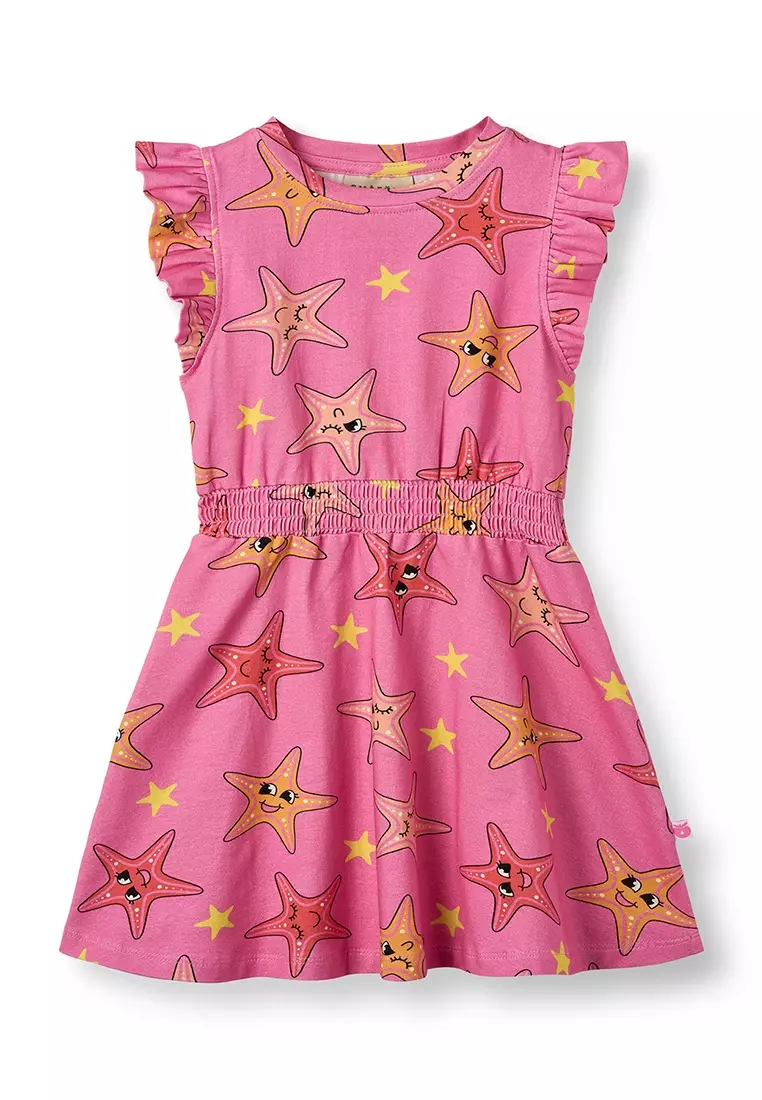 Sleeveless dress with starfish