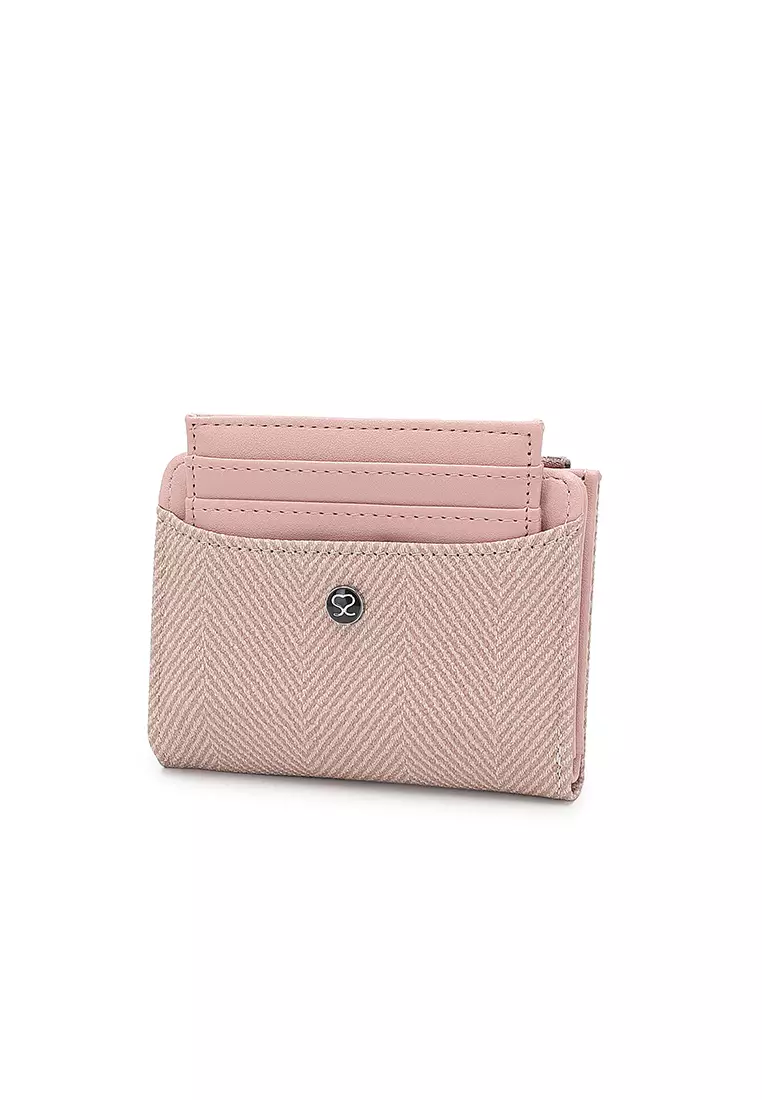 Women's 2 in 1 Purse/Wallet With Coin Compartment - Pink
