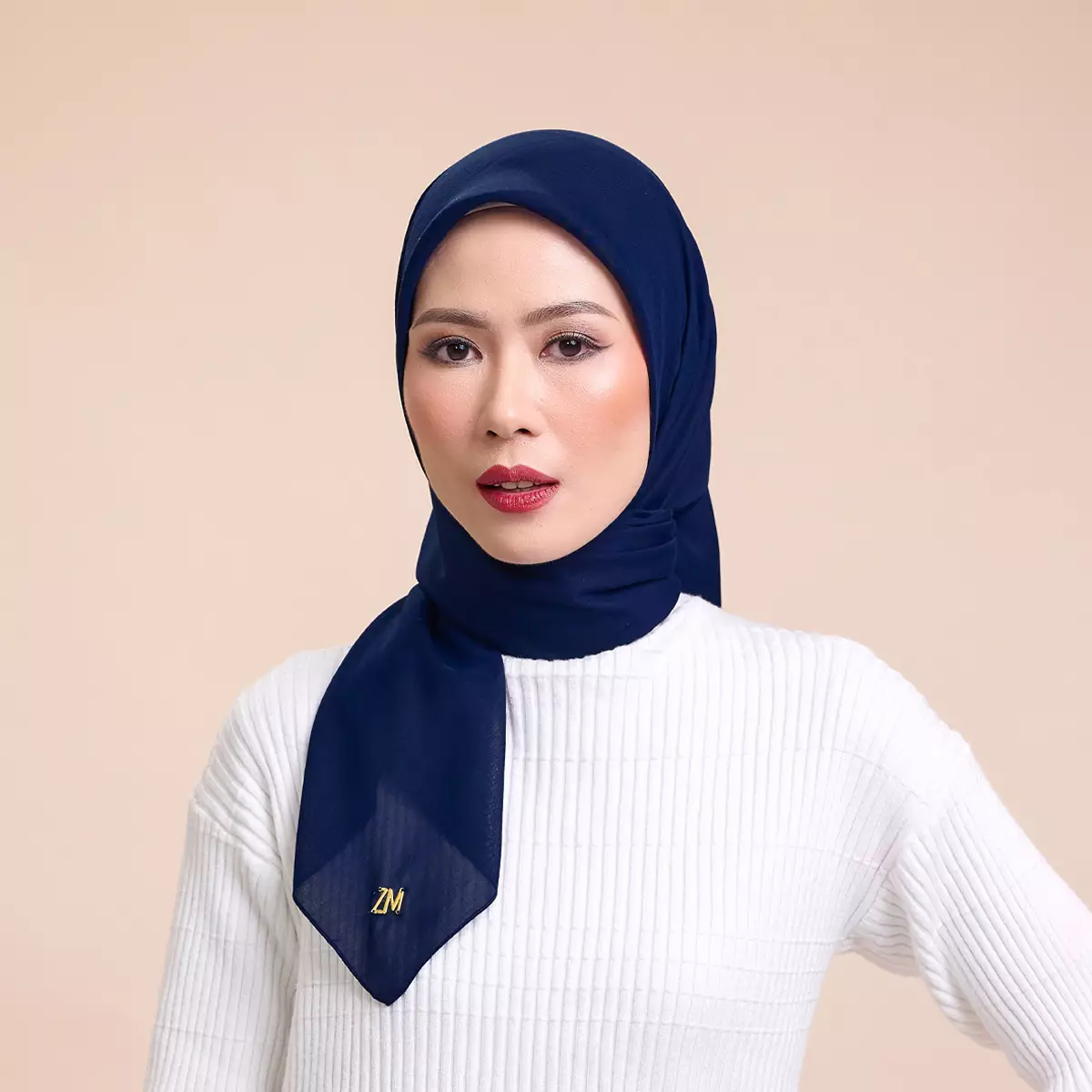 ZM Zaskia Mecca - Shanin Night Tasdia Voal Premium Saudi Hijab Wangi - Sadi Upgraded - Kerudung Segi Empat Daily