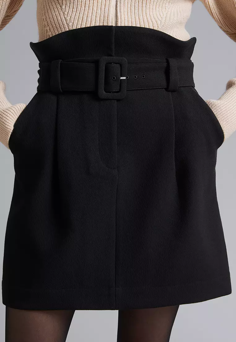 Paperbag Waist Mini Skirt